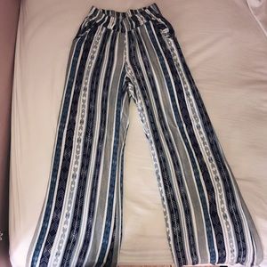 Blue patterned Palazzo Pants